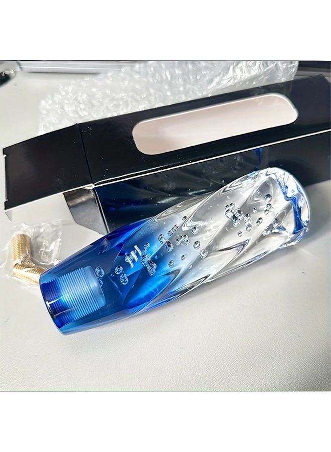 Purple JDM Racing Acrylic Car Shift Knob 5 9 Inch Vibrant Bubble Design Easy Install - Image 5